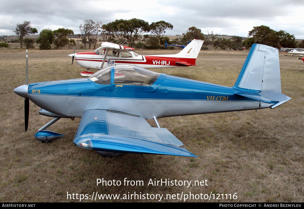 Aircraft Photo of VH-CGM | Van's RV-7A | AirHistory.net #121116