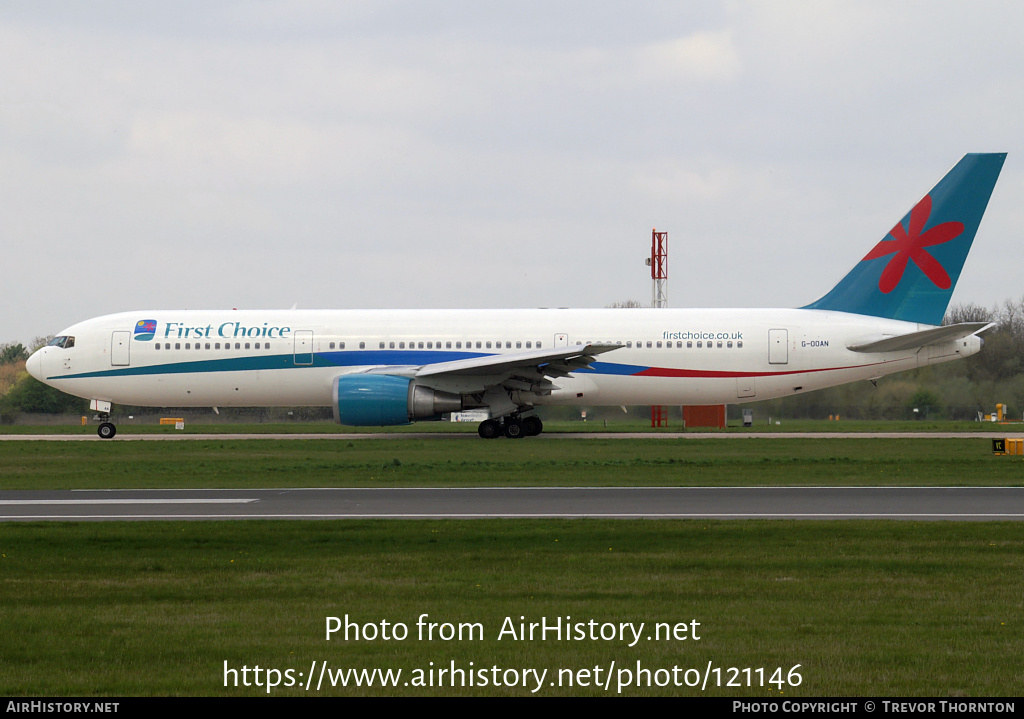 Aircraft Photo of G-OOAN | Boeing 767-39H/ER | First Choice Airways | AirHistory.net #121146