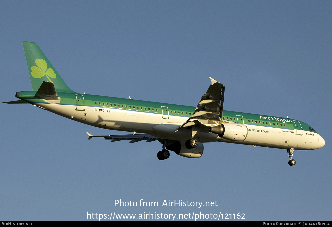 Aircraft Photo of EI-CPD | Airbus A321-211 | Aer Lingus | AirHistory.net #121162