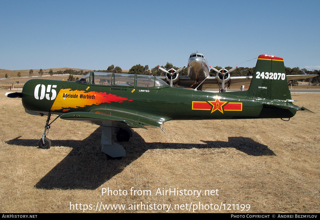 Aircraft Photo of VH-NNJ / 2432070 | Nanchang CJ-6A | Adelaide Warbirds | China - Air Force | AirHistory.net #121199