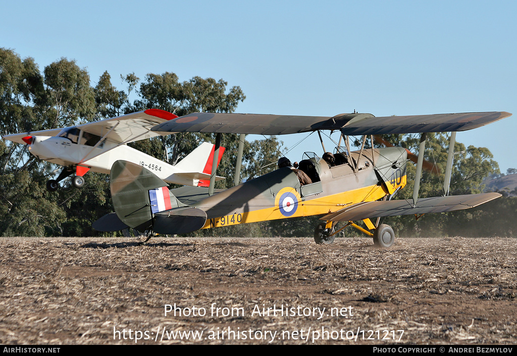 Aircraft Photo of VH-ABL / N9140 | De Havilland D.H. 82A Tiger Moth | UK - Air Force | AirHistory.net #121217