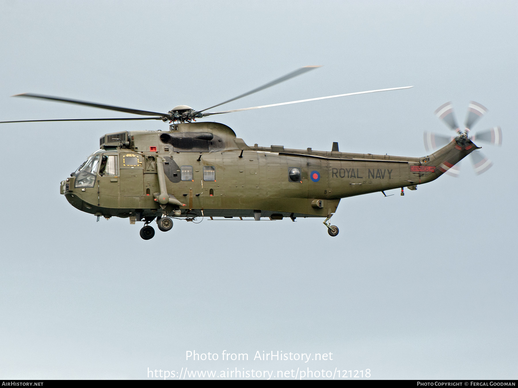 Aircraft Photo of ZF121 | Westland WS-61 Sea King HC4 | UK - Navy | AirHistory.net #121218