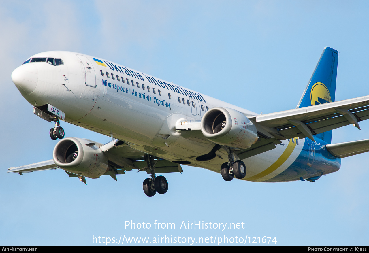 Aircraft Photo of UR-GAX | Boeing 737-4Y0 | Ukraine International Airlines | AirHistory.net #121674