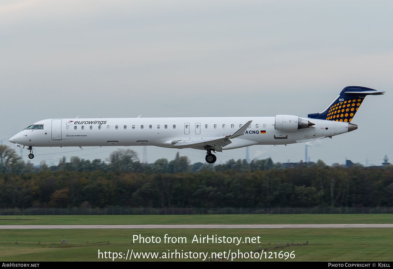 Aircraft Photo of D-ACNQ | Bombardier CRJ-900LR NG (CL-600-2D24) | Eurowings | AirHistory.net #121696