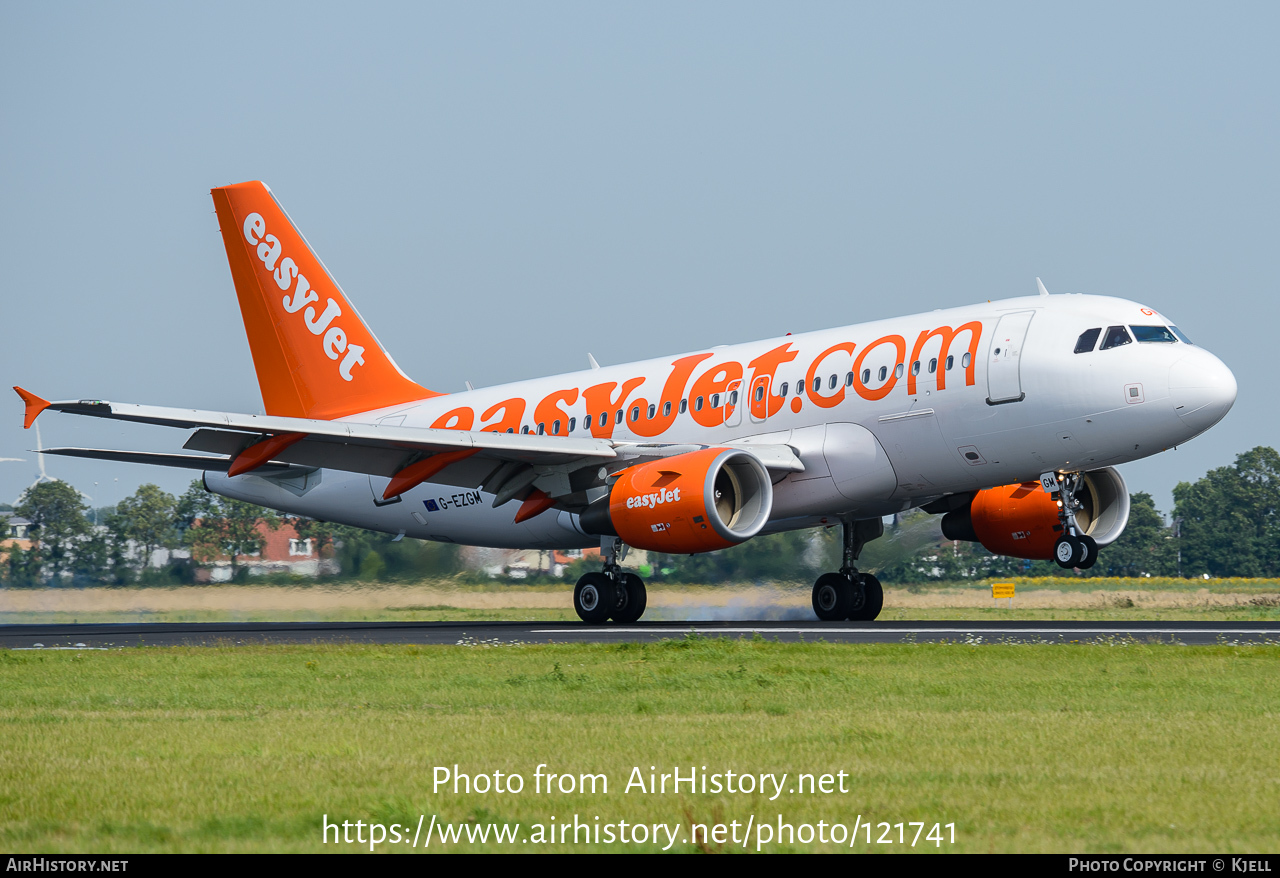 Aircraft Photo of G-EZGM | Airbus A319-111 | EasyJet | AirHistory.net #121741