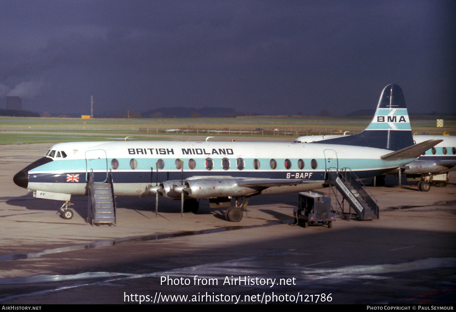 Aircraft Photo of G-BAPF | Vickers 814 Viscount | British Midland Airways - BMA | AirHistory.net #121786