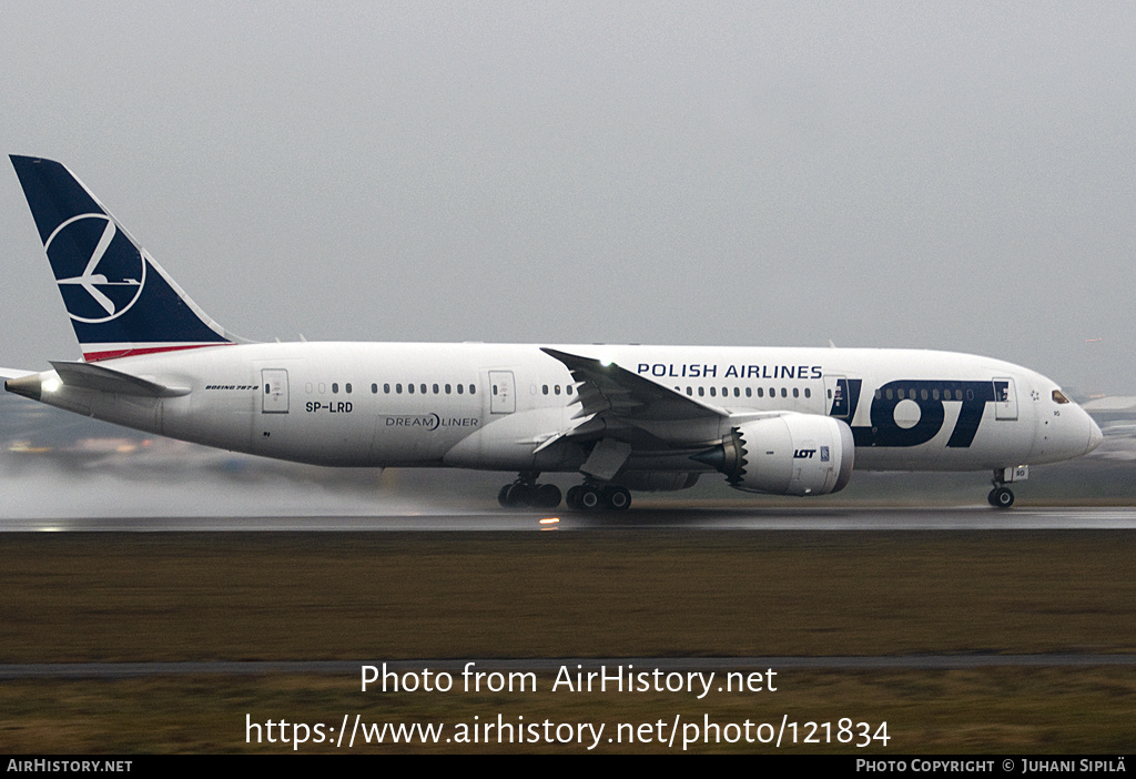 Aircraft Photo of SP-LRD | Boeing 787-8 Dreamliner | LOT Polish Airlines - Polskie Linie Lotnicze | AirHistory.net #121834