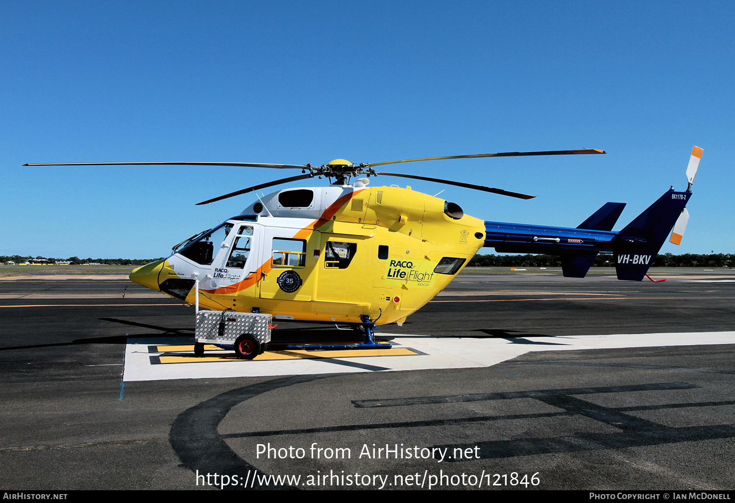 Aircraft Photo of VH-BKV | MBB-Kawasaki BK-117B-2 | RACQ LifeFlight Rescue | AirHistory.net #121846