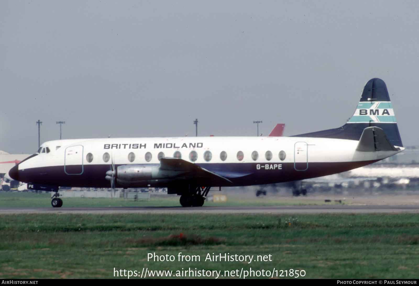 Aircraft Photo of G-BAPE | Vickers 814 Viscount | British Midland Airways - BMA | AirHistory.net #121850