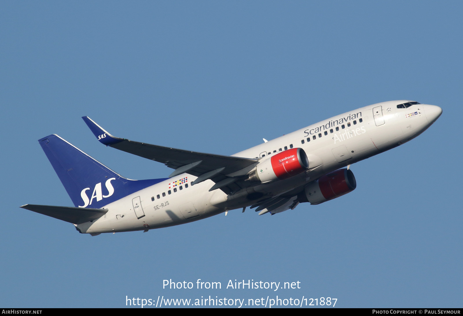 Aircraft Photo of SE-RJS | Boeing 737-76N | Scandinavian Airlines - SAS | AirHistory.net #121887