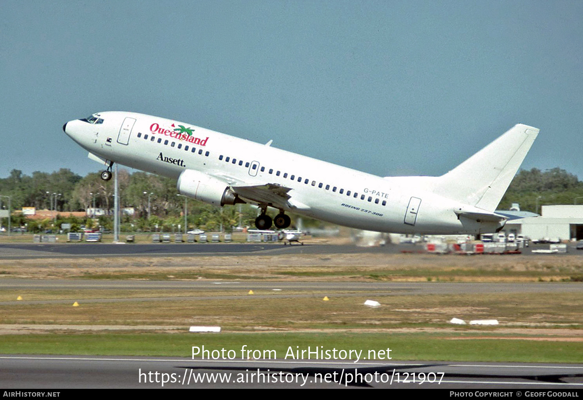 Aircraft Photo of G-PATE | Boeing 737-33A | Ansett | AirHistory.net #121907