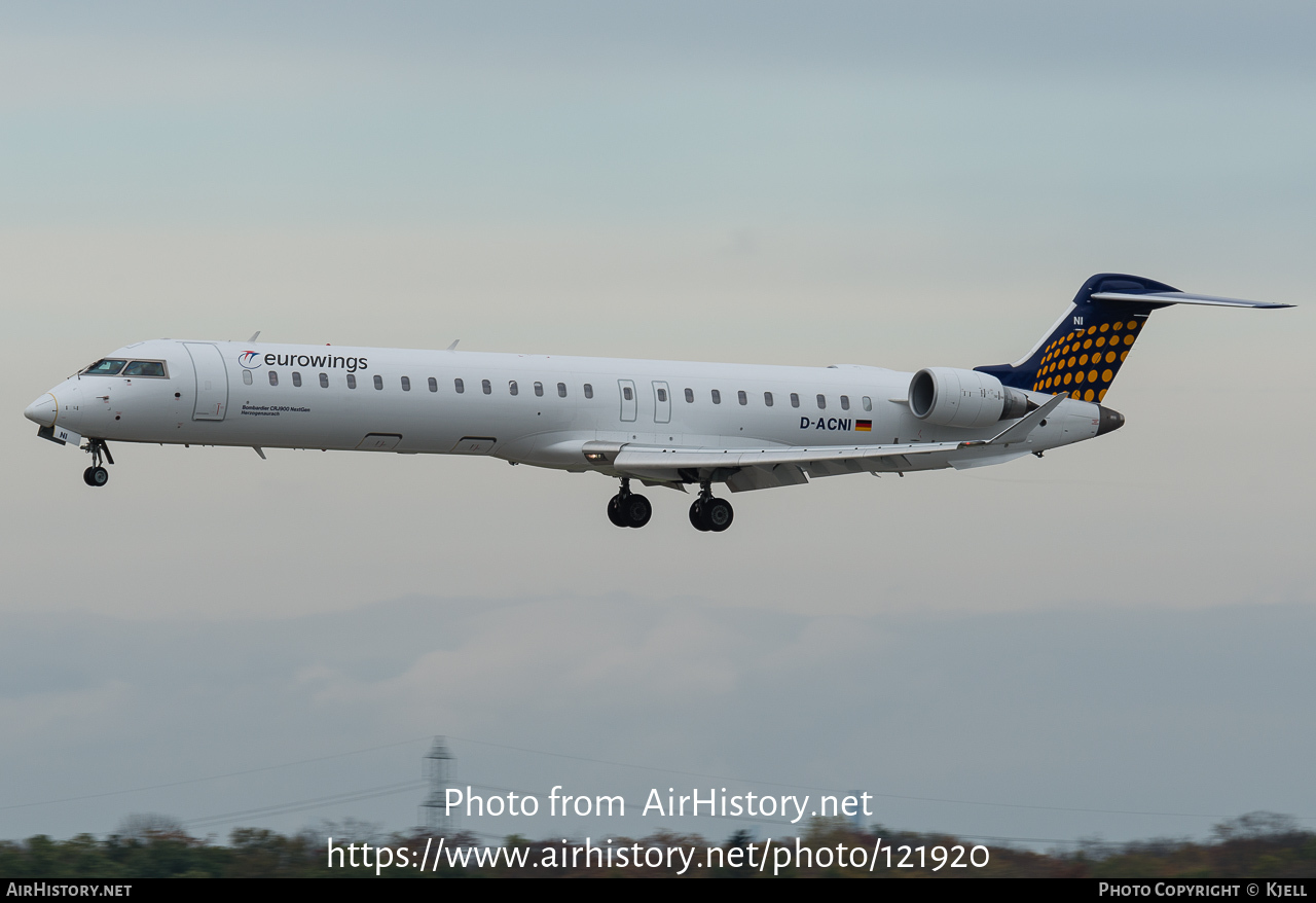 Aircraft Photo of D-ACNI | Bombardier CRJ-900LR NG (CL-600-2D24) | Eurowings | AirHistory.net #121920