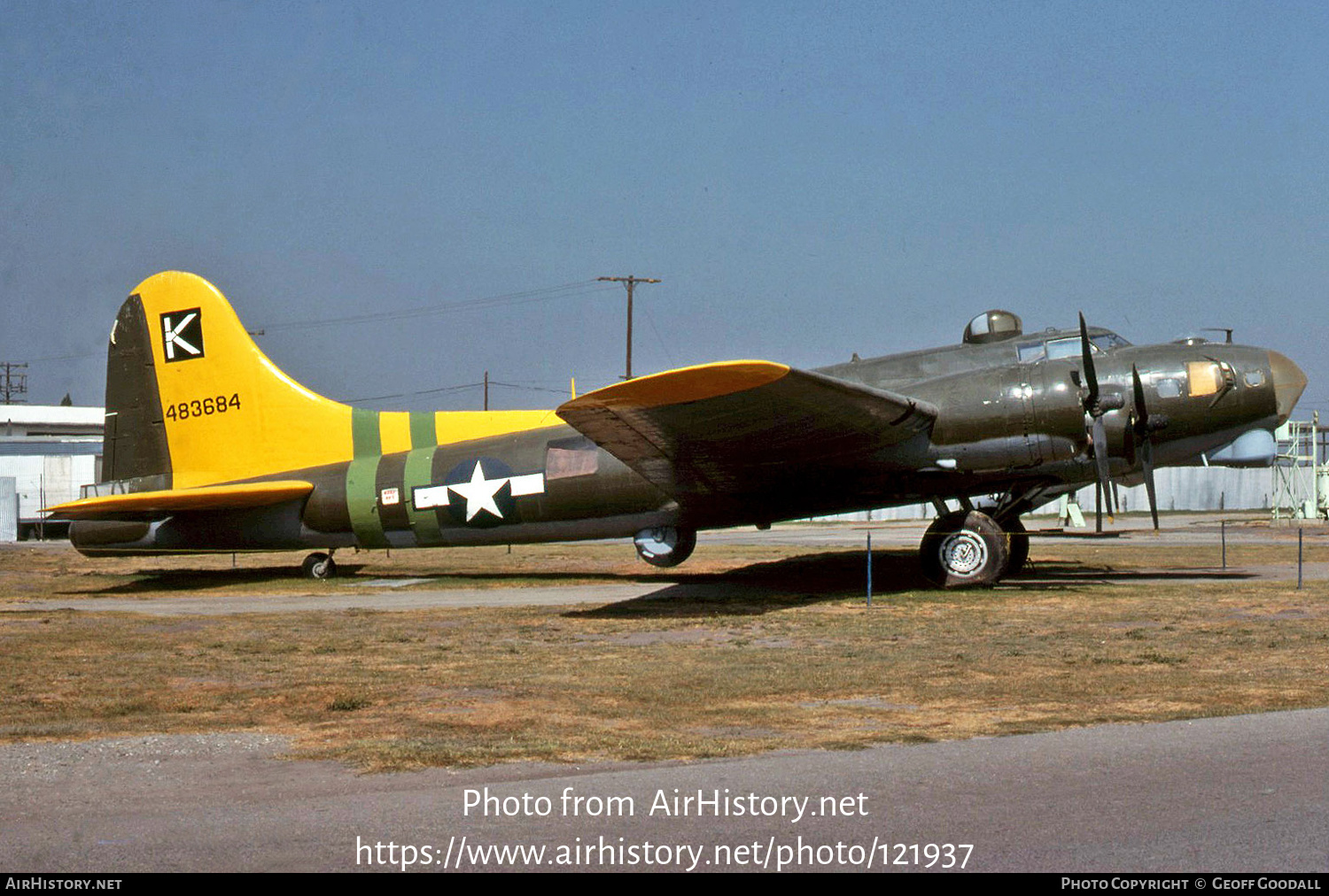 Aircraft Photo of 44-83684 / 483684 | Boeing B-17G Flying Fortress | USA - Air Force | AirHistory.net #121937