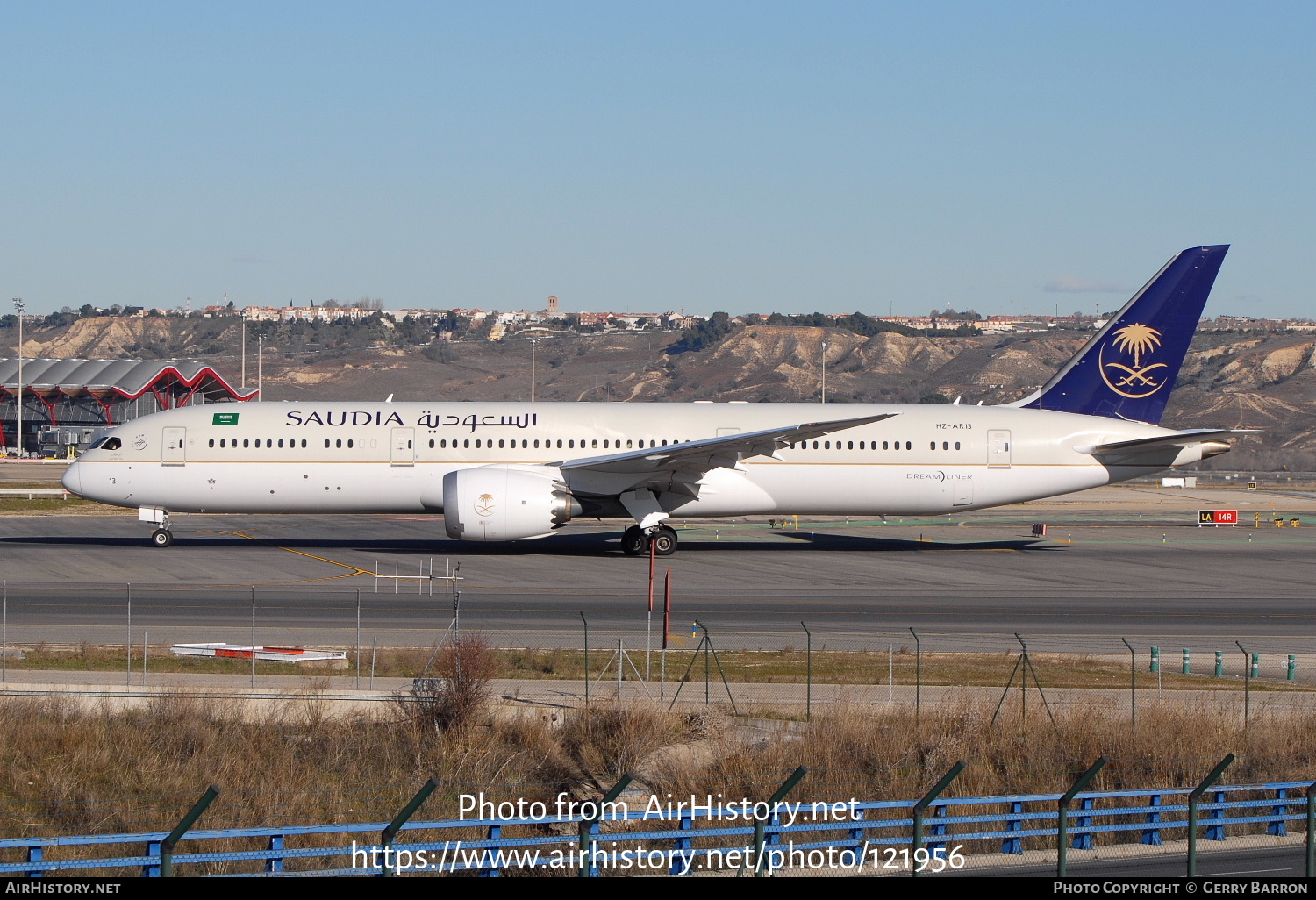 Aircraft Photo of HZ-AR13 | Boeing 787-9 Dreamliner | Saudia - Saudi Arabian Airlines | AirHistory.net #121956