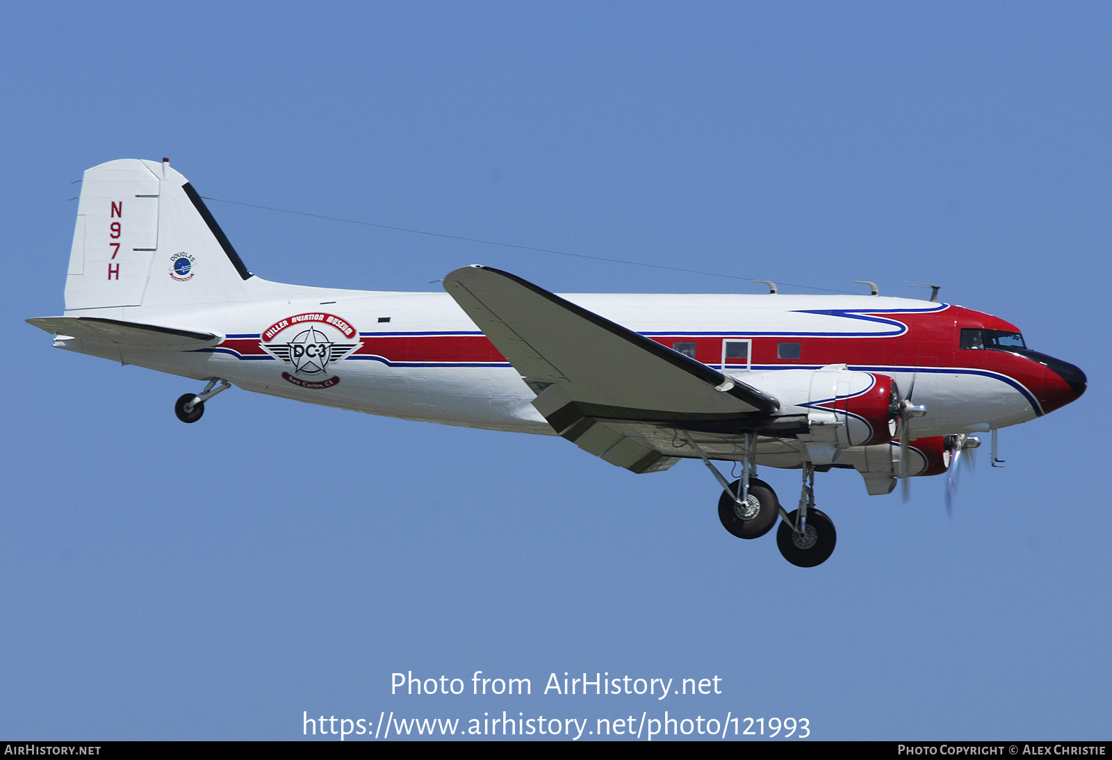 Aircraft Photo of N97H | Douglas DC-3(C) | Hiller Aviation Museum | AirHistory.net #121993