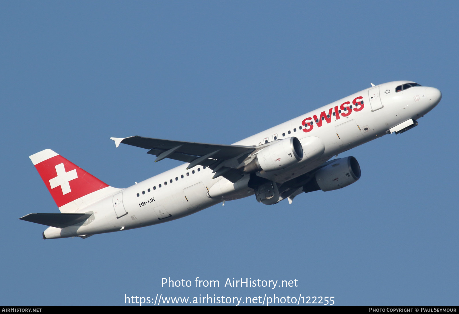 Aircraft Photo of HB-IJK | Airbus A320-214 | Swiss International Air Lines | AirHistory.net #122255