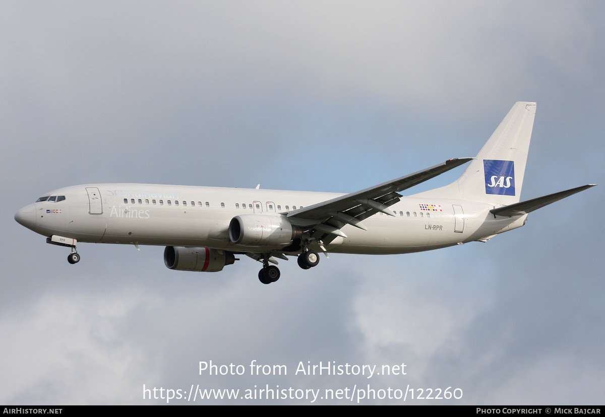 Aircraft Photo of LN-RPR | Boeing 737-883 | Scandinavian Airlines - SAS | AirHistory.net #122260