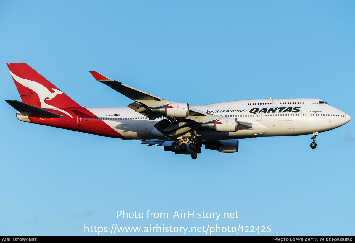 Aircraft Photo of VH-OEH | Boeing 747-438/ER | Qantas | AirHistory.net #122426