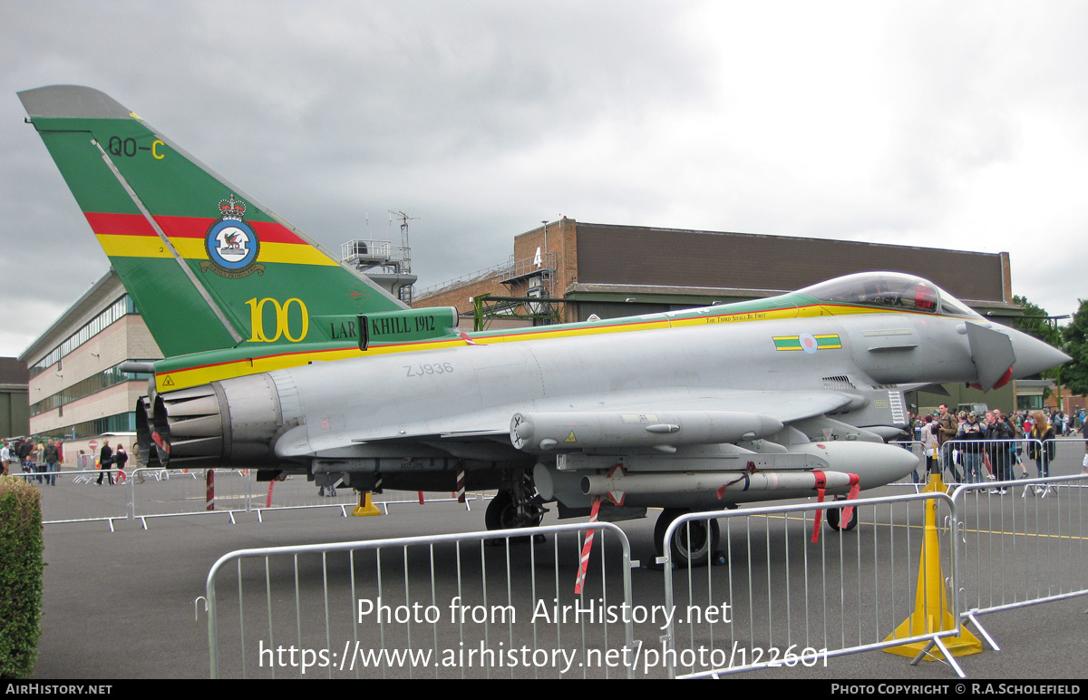 Aircraft Photo of ZJ936 | Eurofighter EF-2000 Typhoon FGR4 | UK - Air Force | AirHistory.net #122601