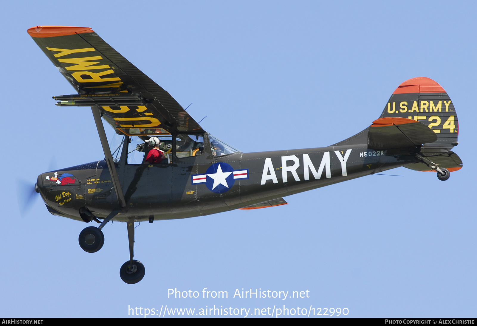 Aircraft Photo of N5022K / 0-1524 | Cessna L-19A/IT Bird Dog | USA - Army | AirHistory.net #122990