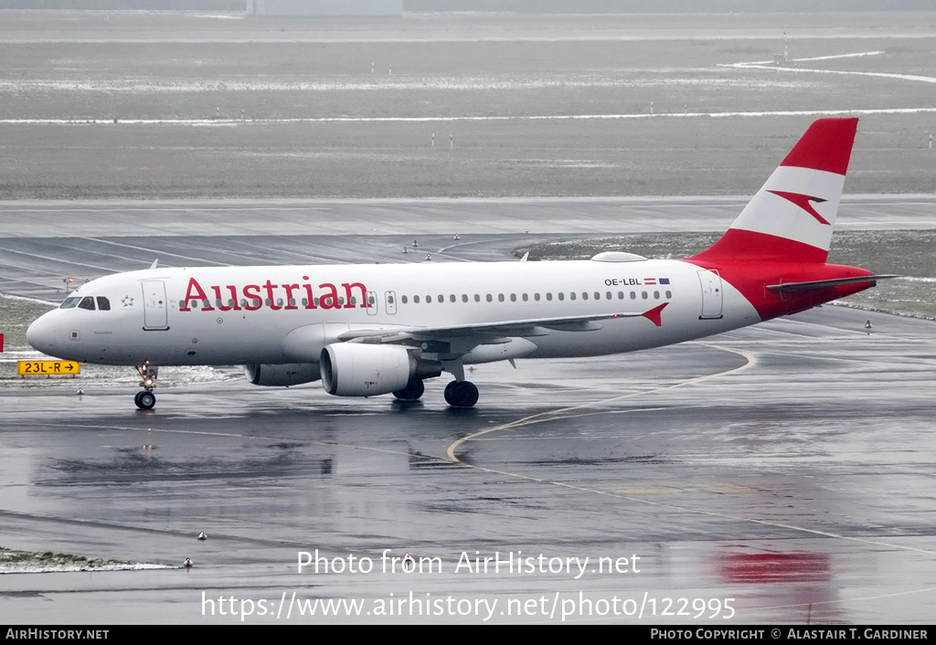 Aircraft Photo of OE-LBL | Airbus A320-214 | Austrian Airlines | AirHistory.net #122995