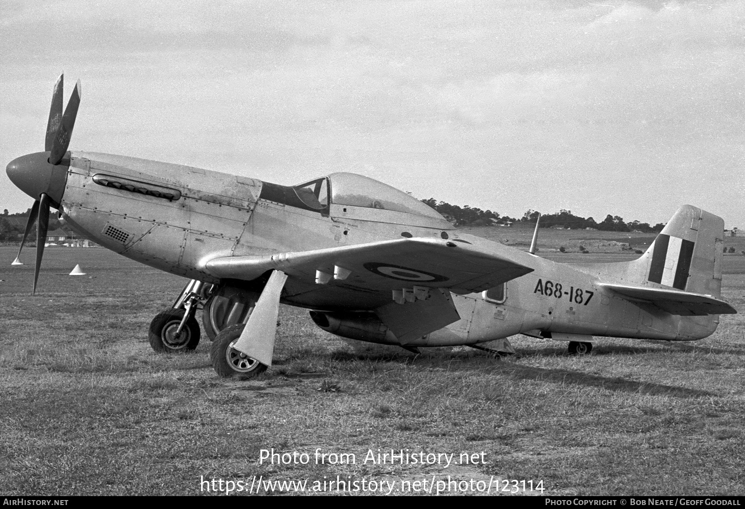 Aircraft Photo of A68-187 | Commonwealth CA-18 Mustang 22 (P-51D) | Australia - Air Force | AirHistory.net #123114