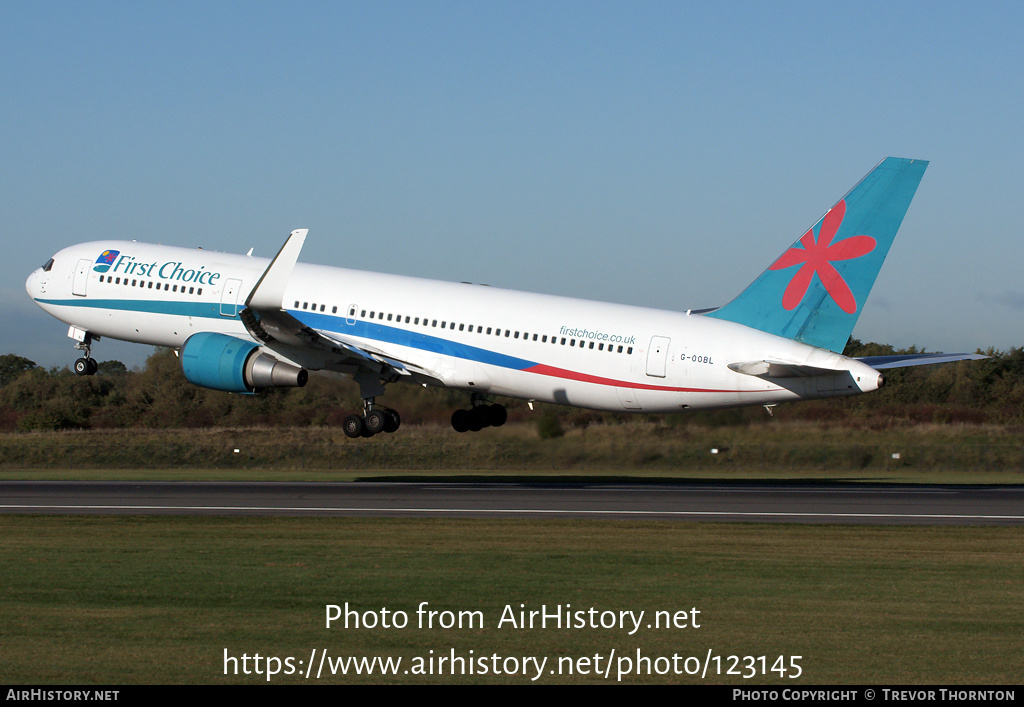Aircraft Photo of G-OOBL | Boeing 767-324/ER | First Choice Airways | AirHistory.net #123145