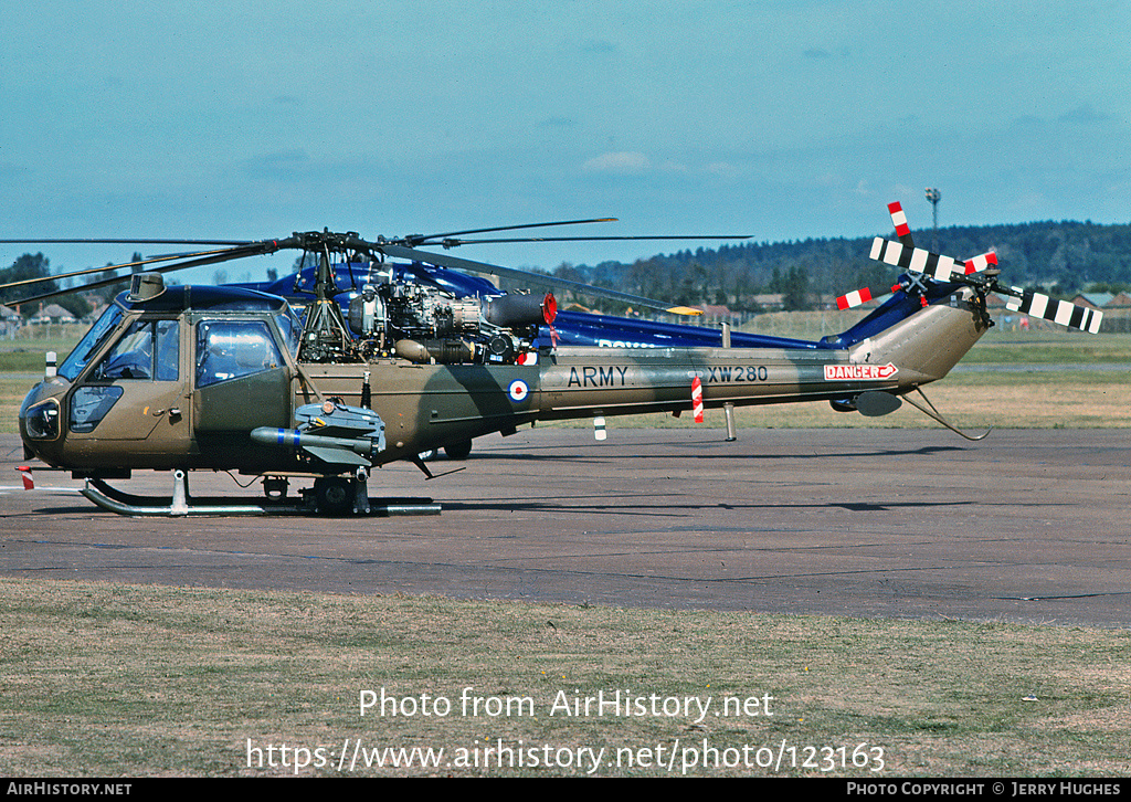 Aircraft Photo of XW280 | Westland Scout AH1 (P-531-2) | UK - Army | AirHistory.net #123163