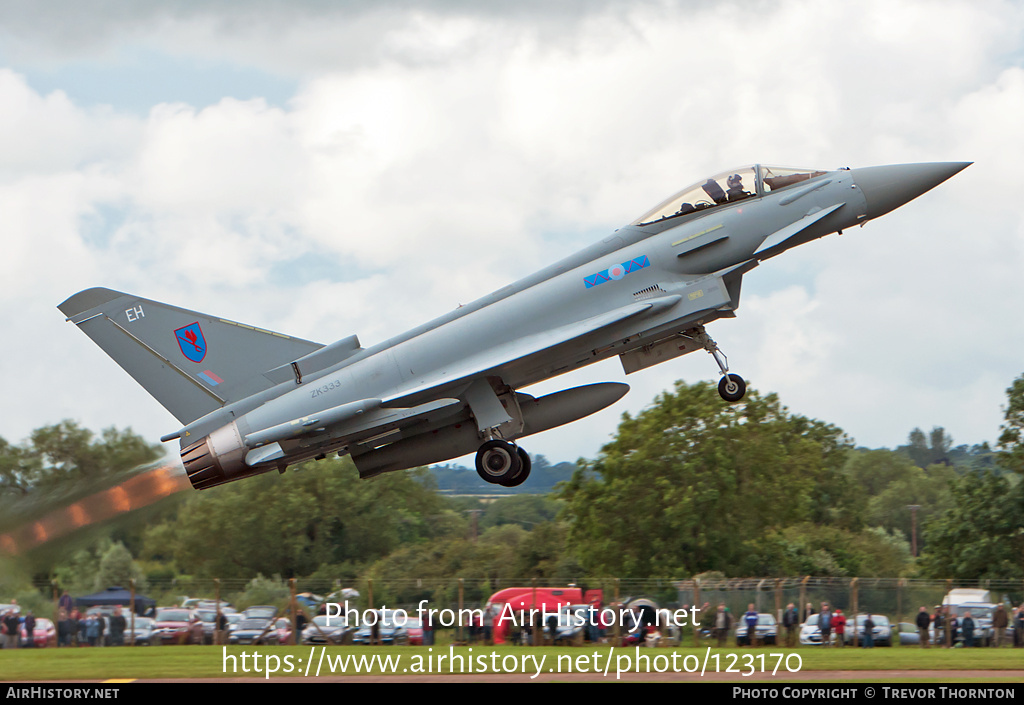 Aircraft Photo of ZK333 | Eurofighter EF-2000 Typhoon FGR4 | UK - Air Force | AirHistory.net #123170