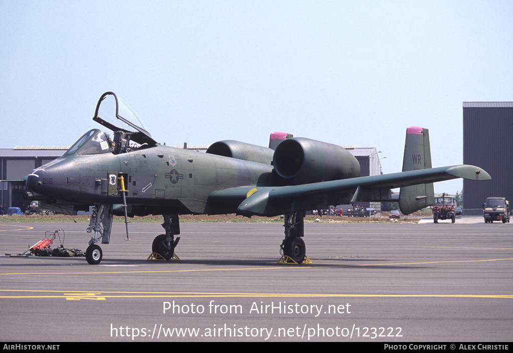 Aircraft Photo of 80-0216 / AF80-216 | Fairchild A-10A Thunderbolt II | USA - Air Force | AirHistory.net #123222