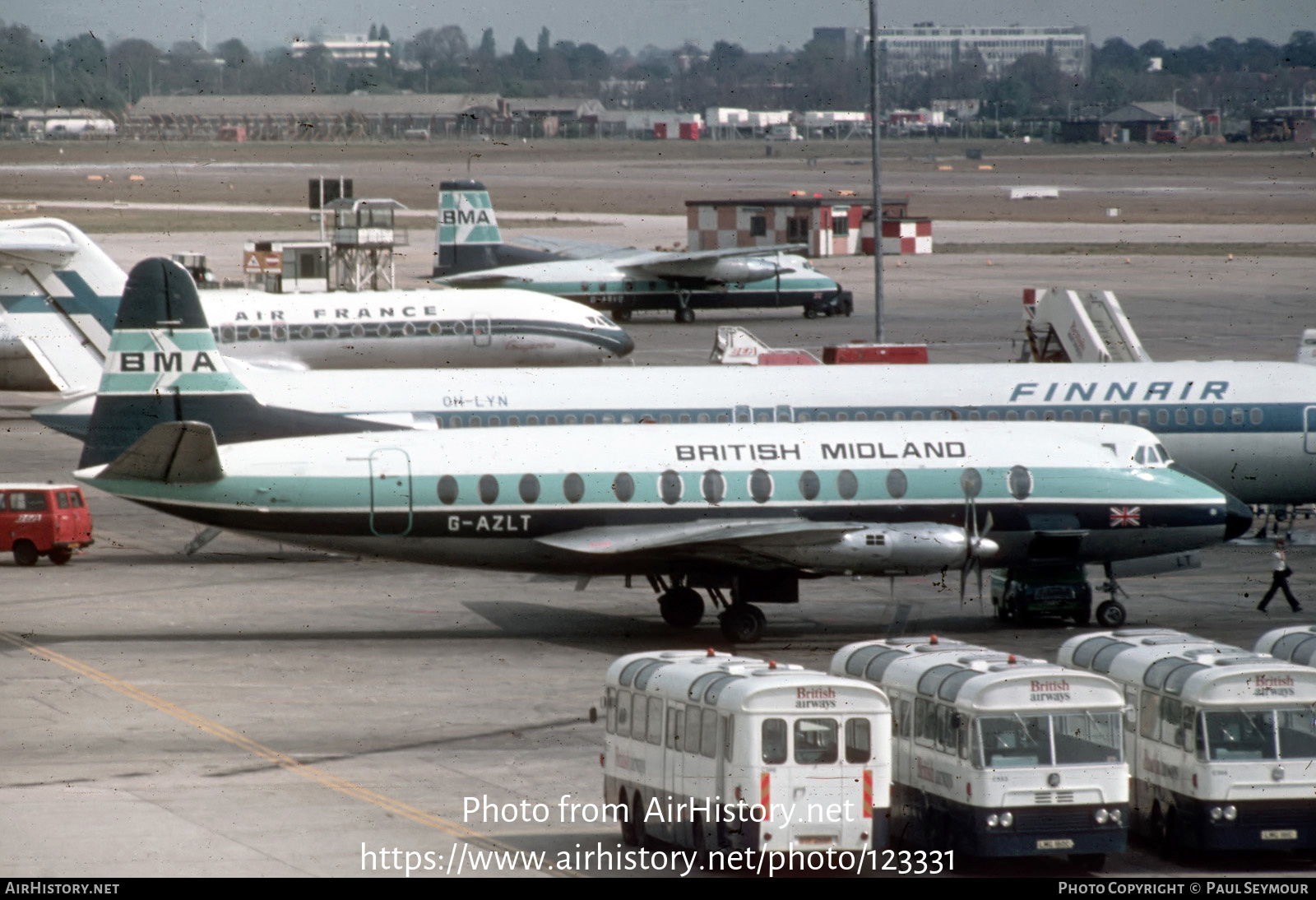 Aircraft Photo of G-AZLT | Vickers 813 Viscount | British Midland Airways - BMA | AirHistory.net #123331