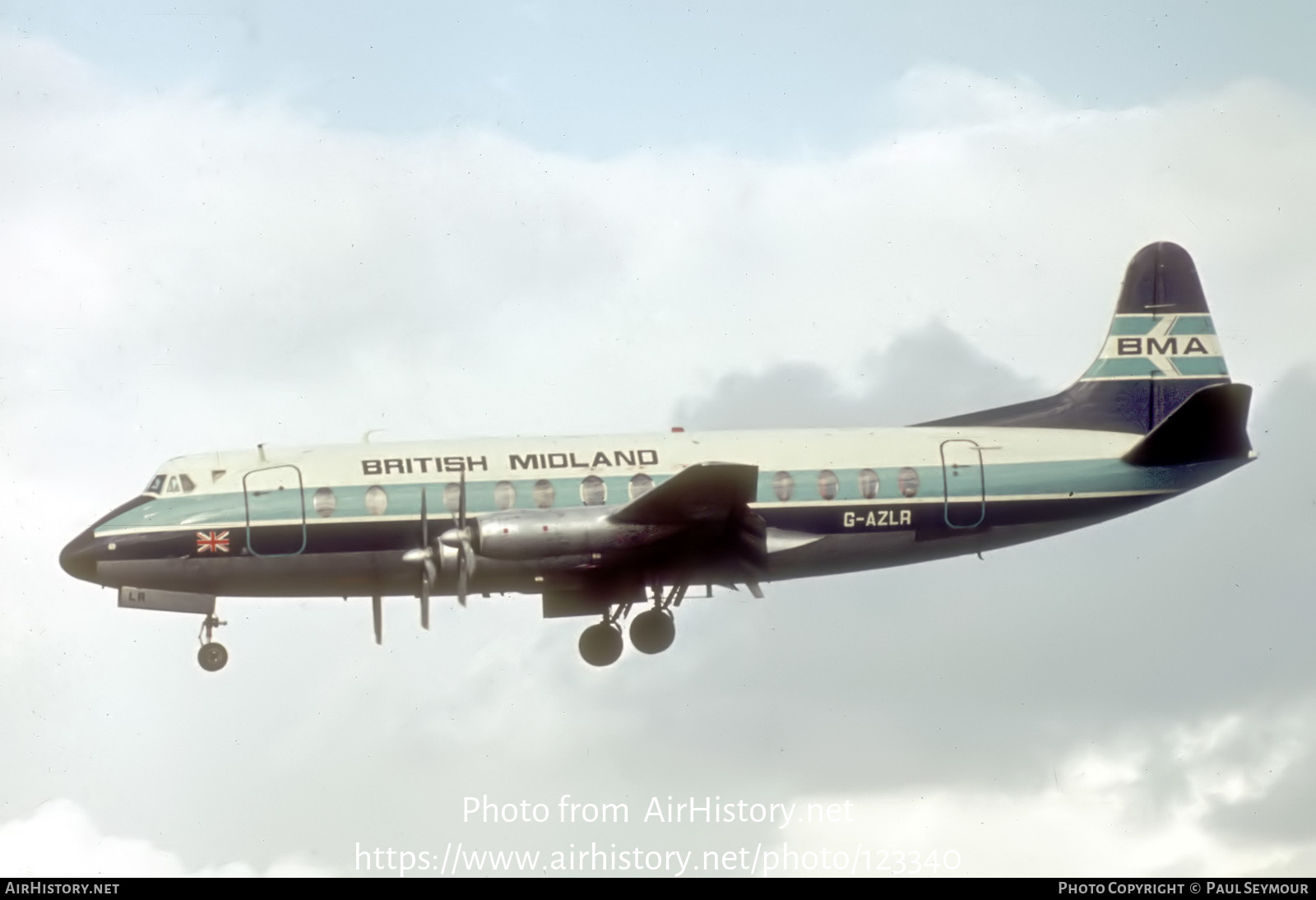 Aircraft Photo of G-AZLR | Vickers 813 Viscount | British Midland Airways - BMA | AirHistory.net #123340