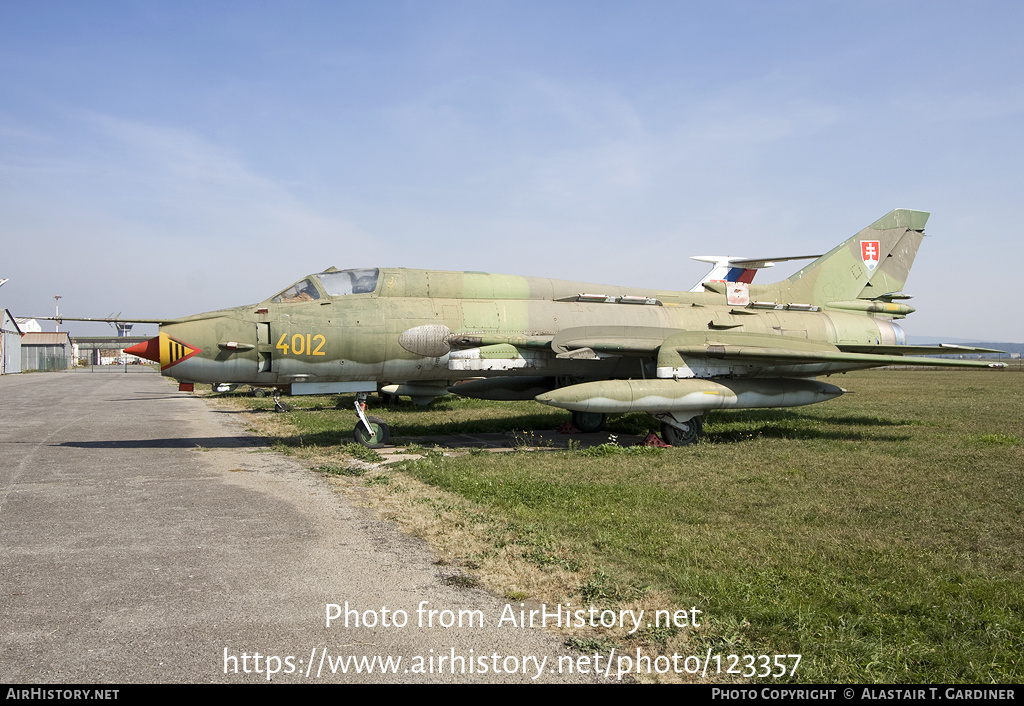 Aircraft Photo of 4012 | Sukhoi Su-22M4 | Slovakia - Air Force | AirHistory.net #123357