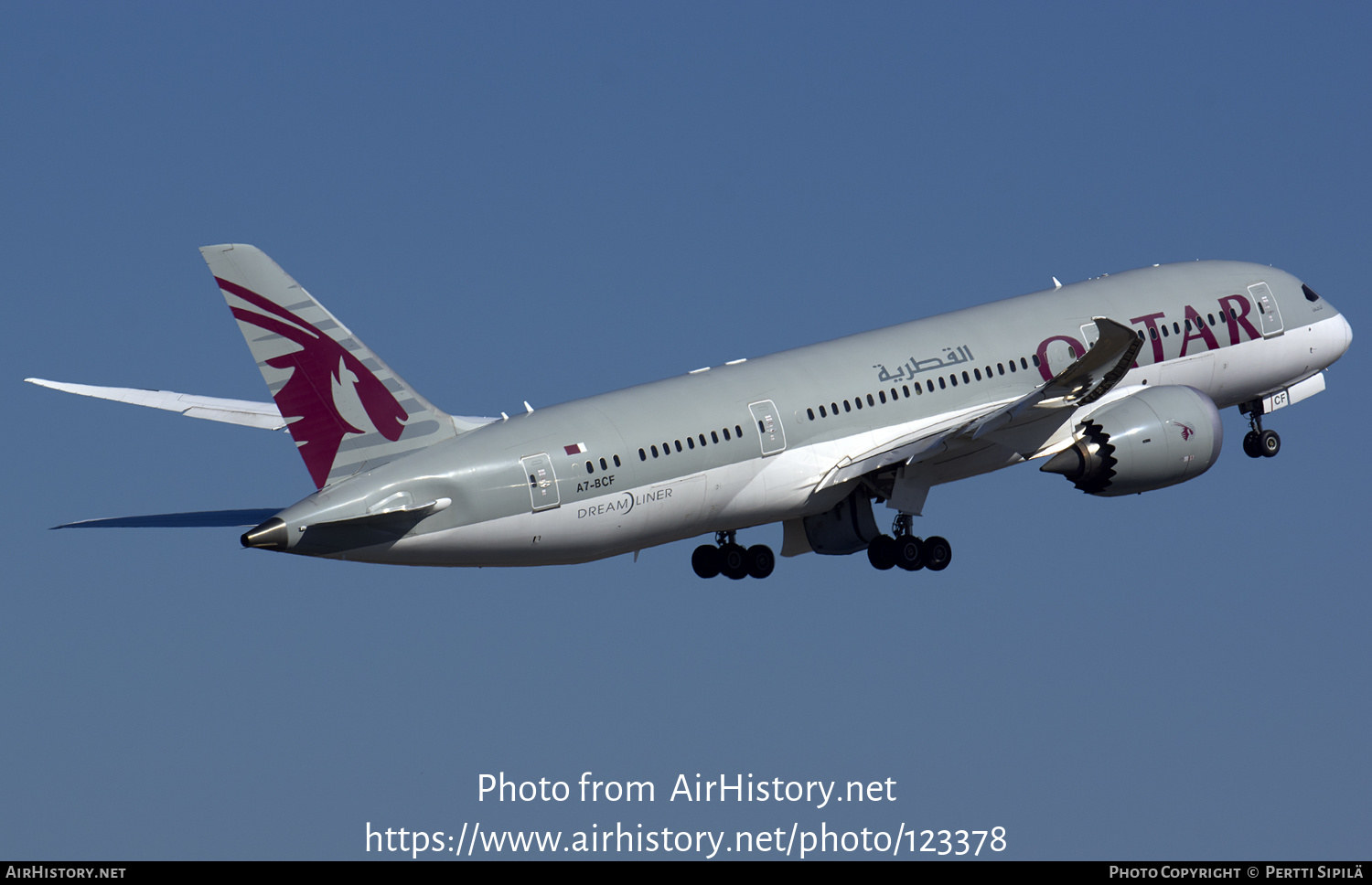 Aircraft Photo of A7-BCF | Boeing 787-8 Dreamliner | Qatar Airways | AirHistory.net #123378