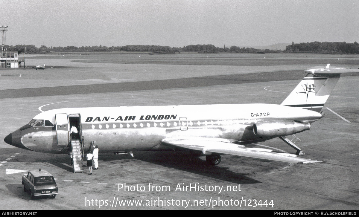Aircraft Photo of G-AXCP | BAC 111-401AK One-Eleven | Dan-Air London | AirHistory.net #123444