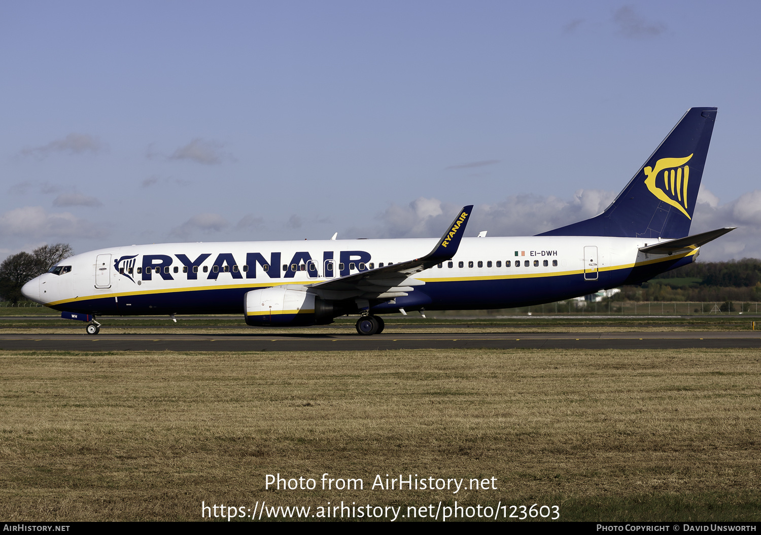 Aircraft Photo of EI-DWH | Boeing 737-8AS | Ryanair | AirHistory.net #123603