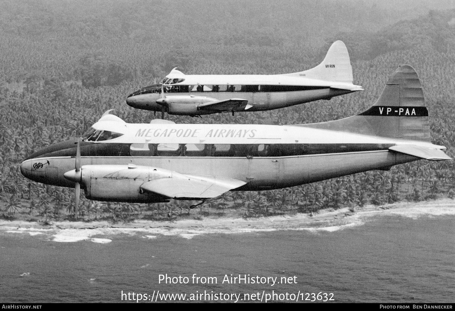 Aircraft Photo of VP-PAA | De Havilland D.H. 104 Dove 6 | Megapode Airways | AirHistory.net #123632