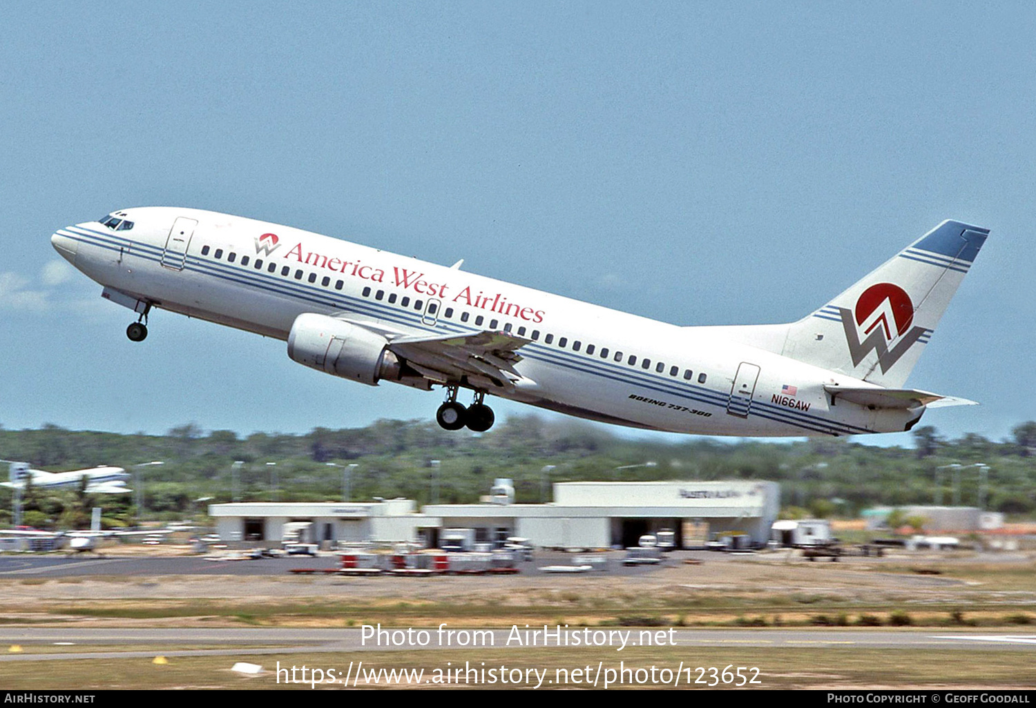 Aircraft Photo of N166AW | Boeing 737-33A | America West Airlines | AirHistory.net #123652