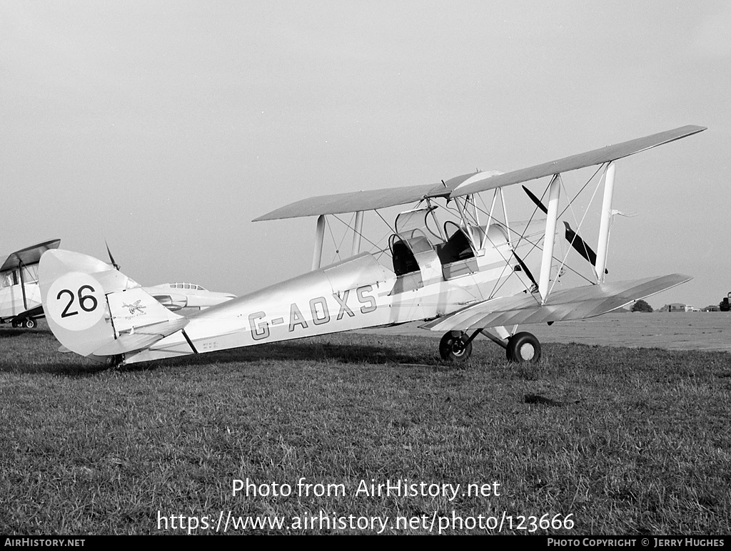 Aircraft Photo of G-AOXS | De Havilland D.H. 82A Tiger Moth II | The Tiger Club | AirHistory.net #123666