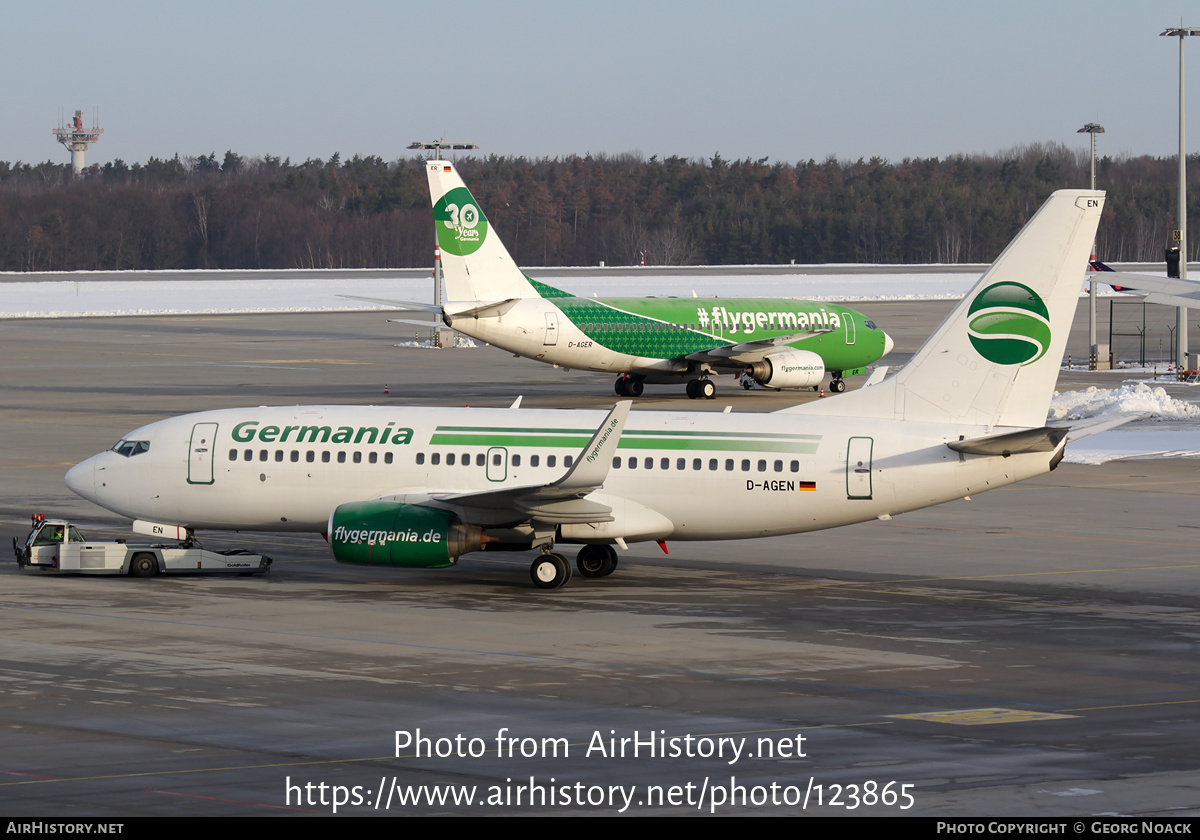 Aircraft Photo of D-AGEN | Boeing 737-75B | Germania | AirHistory.net #123865