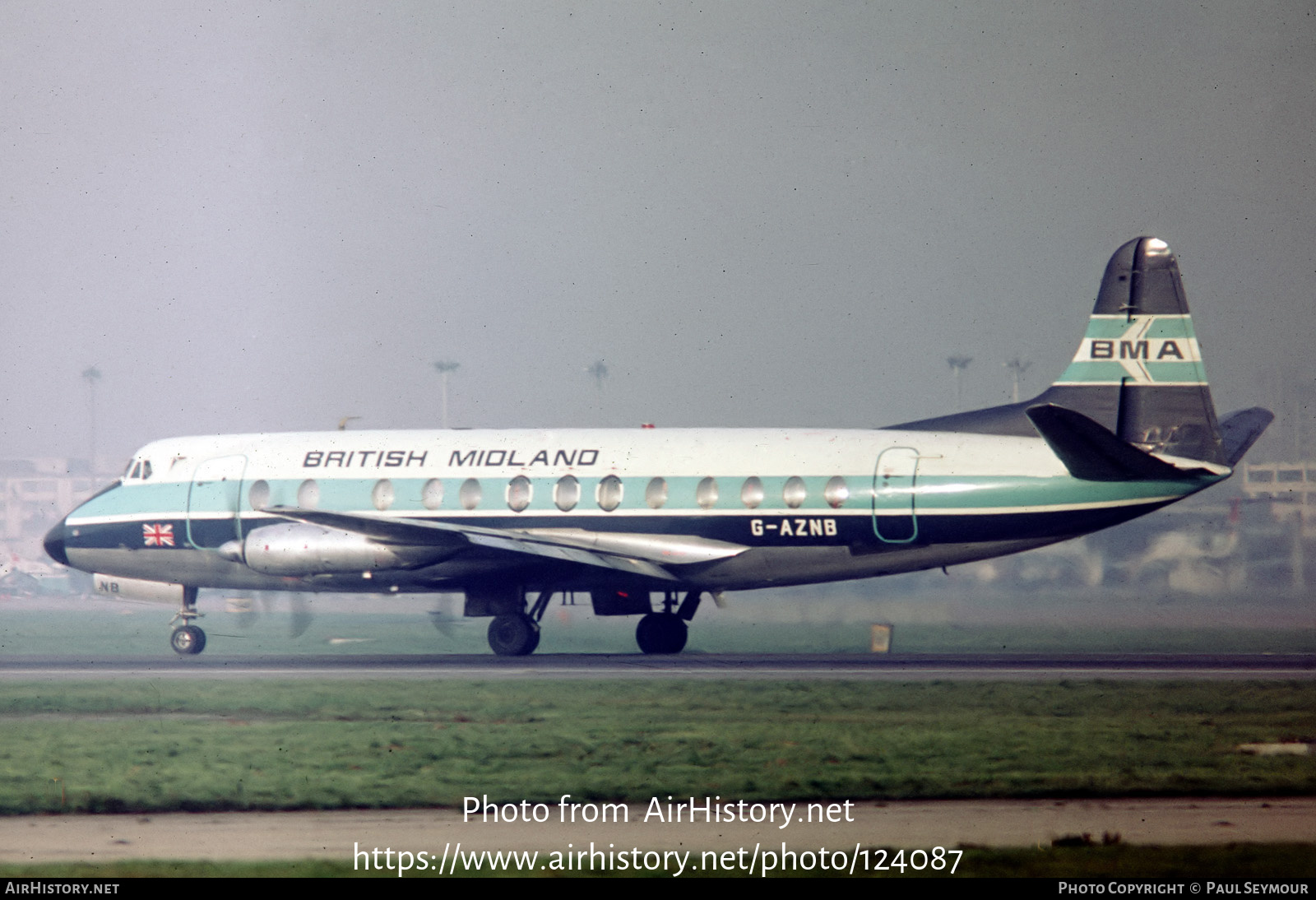 Aircraft Photo of G-AZNB | Vickers 813 Viscount | British Midland Airways - BMA | AirHistory.net #124087