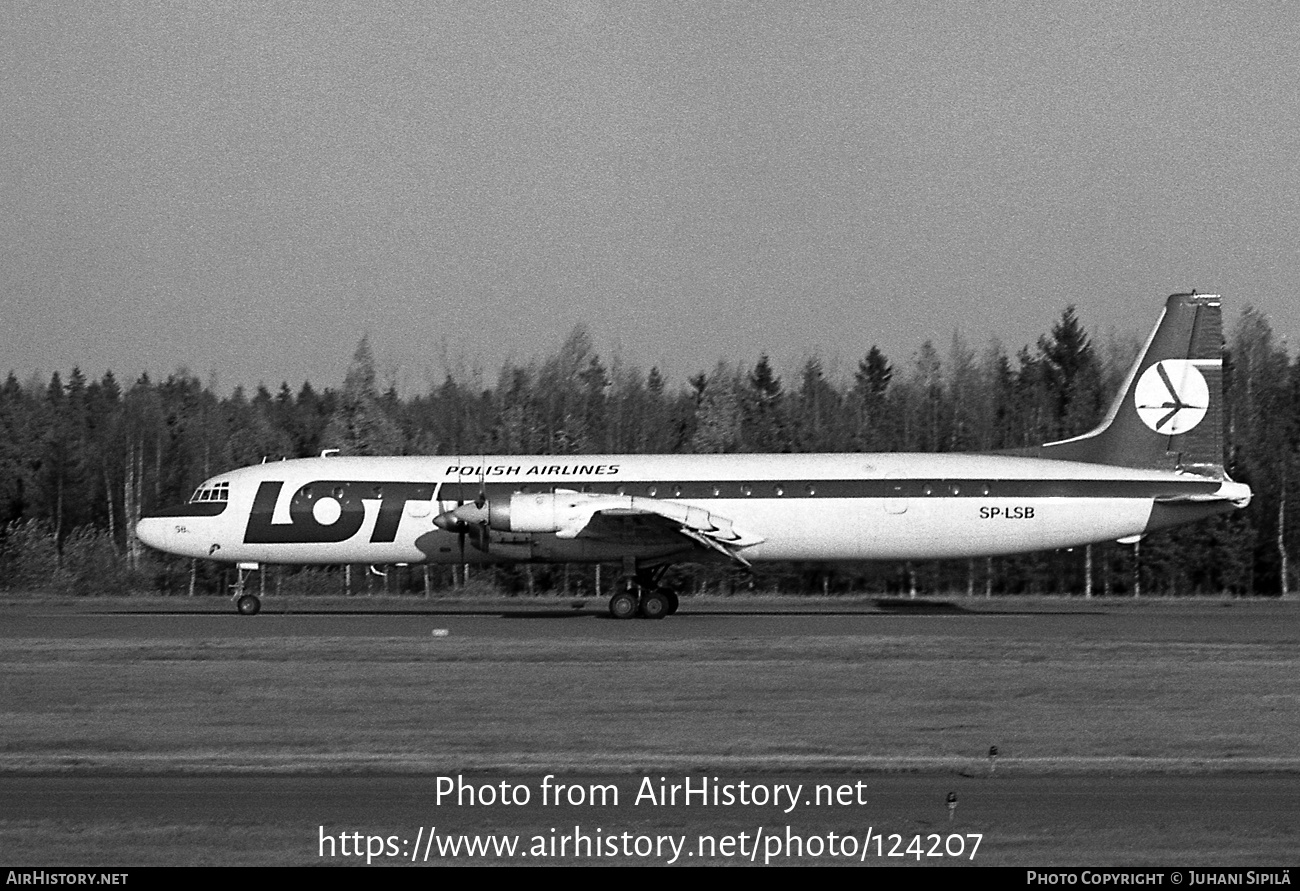 Aircraft Photo of SP-LSB | Ilyushin Il-18V | LOT Polish Airlines - Polskie Linie Lotnicze | AirHistory.net #124207