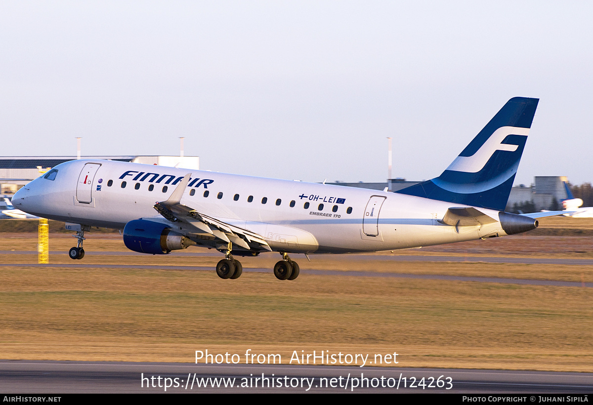 Aircraft Photo of OH-LEI | Embraer 170STD (ERJ-170-100STD) | Finnair | AirHistory.net #124263