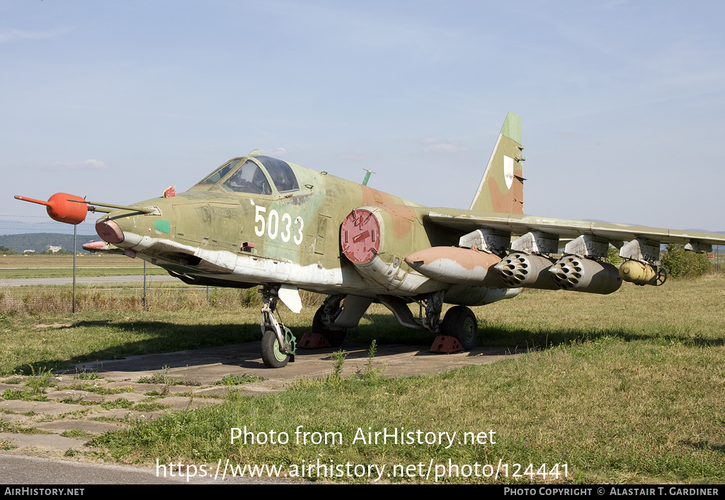 Aircraft Photo of 5033 | Sukhoi Su-25K | Slovakia - Air Force | AirHistory.net #124441