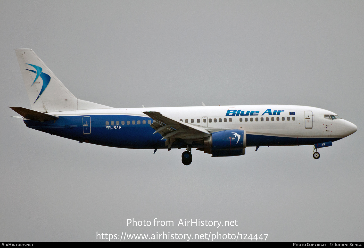 Aircraft Photo of YR-BAF | Boeing 737-322 | Blue Air | AirHistory.net #124447