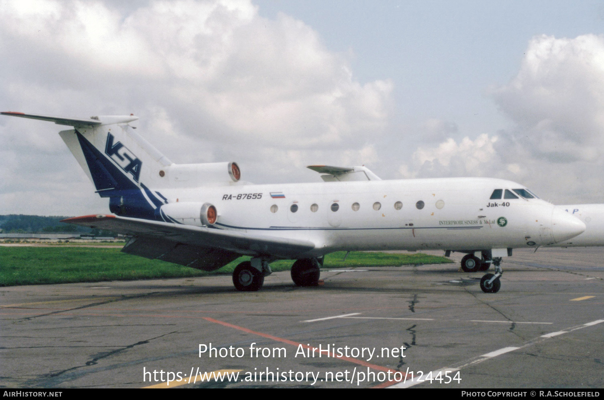 Aircraft Photo of RA-87655 | Yakovlev Yak-40 | VestSibAvia | AirHistory.net #124454