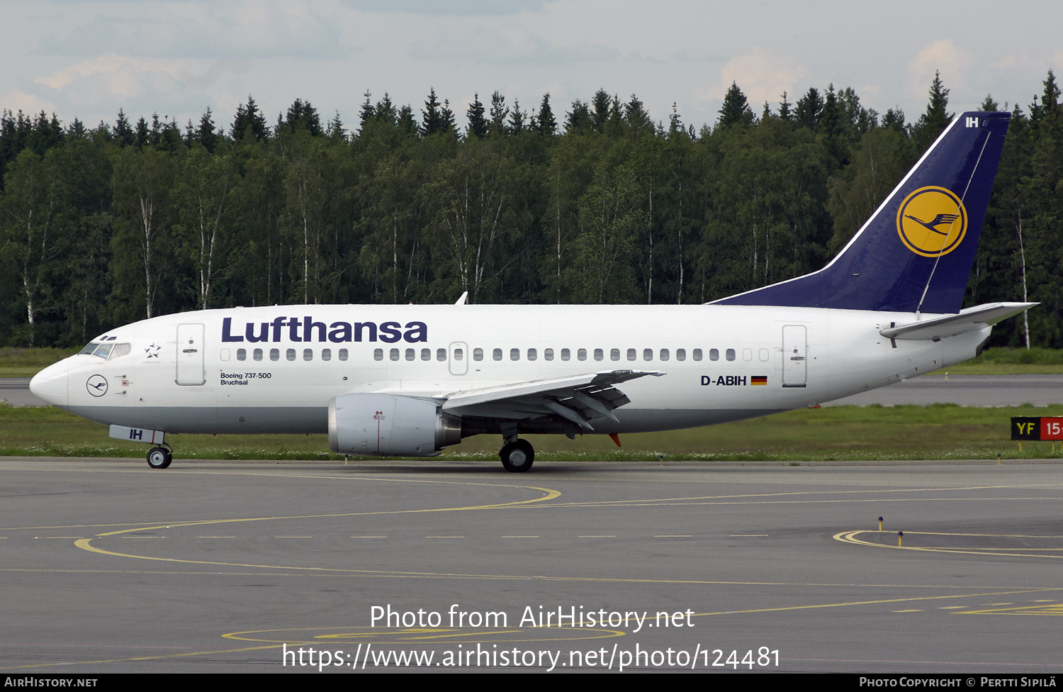 Aircraft Photo of D-ABIH | Boeing 737-530 | Lufthansa | AirHistory.net #124481