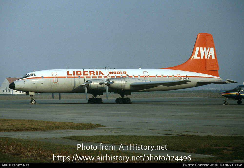 Aircraft Photo of OO-YCH | Bristol 175 Britannia 253F | LWA - Liberia World Airlines | AirHistory.net #124496