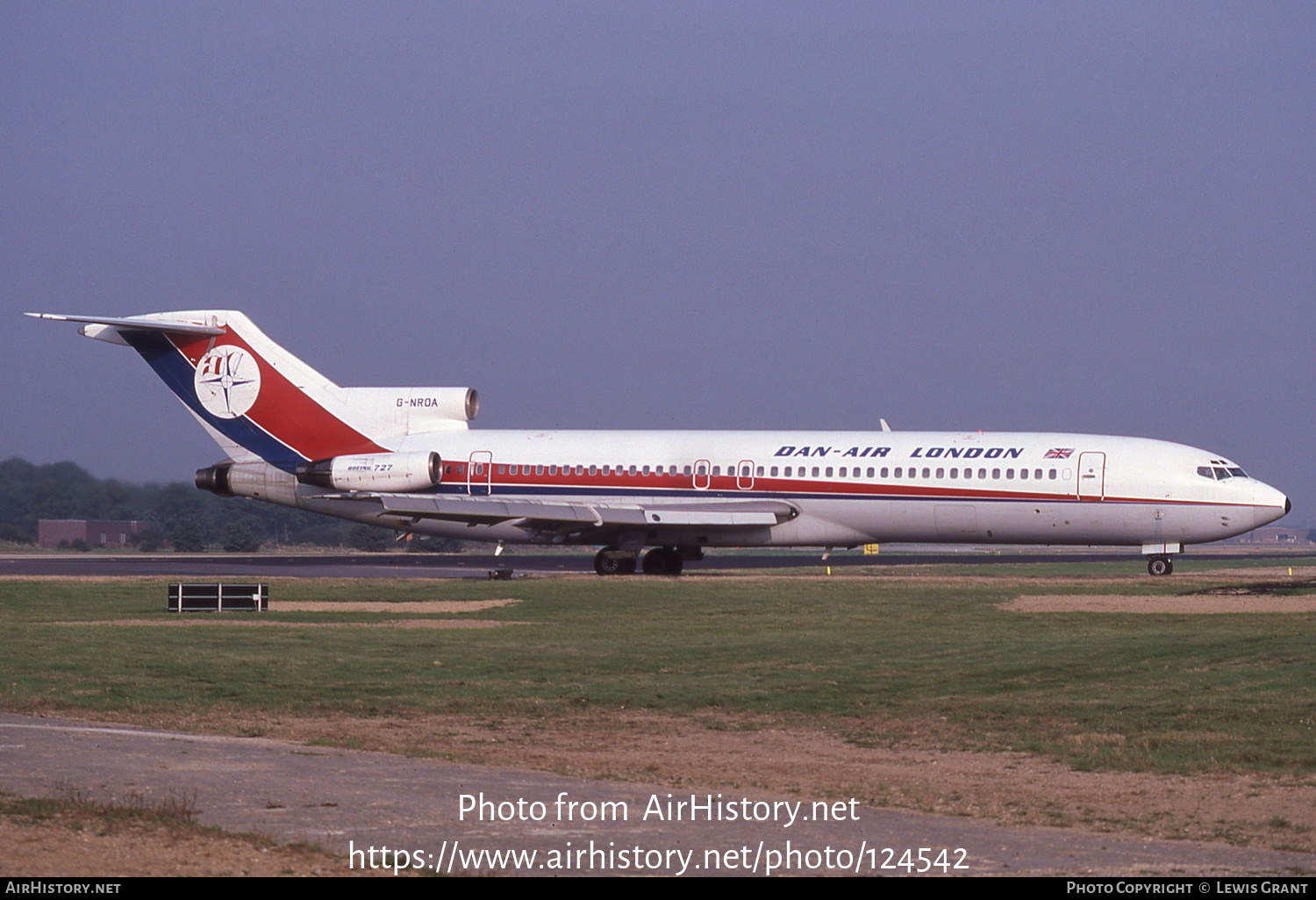 Aircraft Photo of G-NROA | Boeing 727-217/Adv | Dan-Air London | AirHistory.net #124542