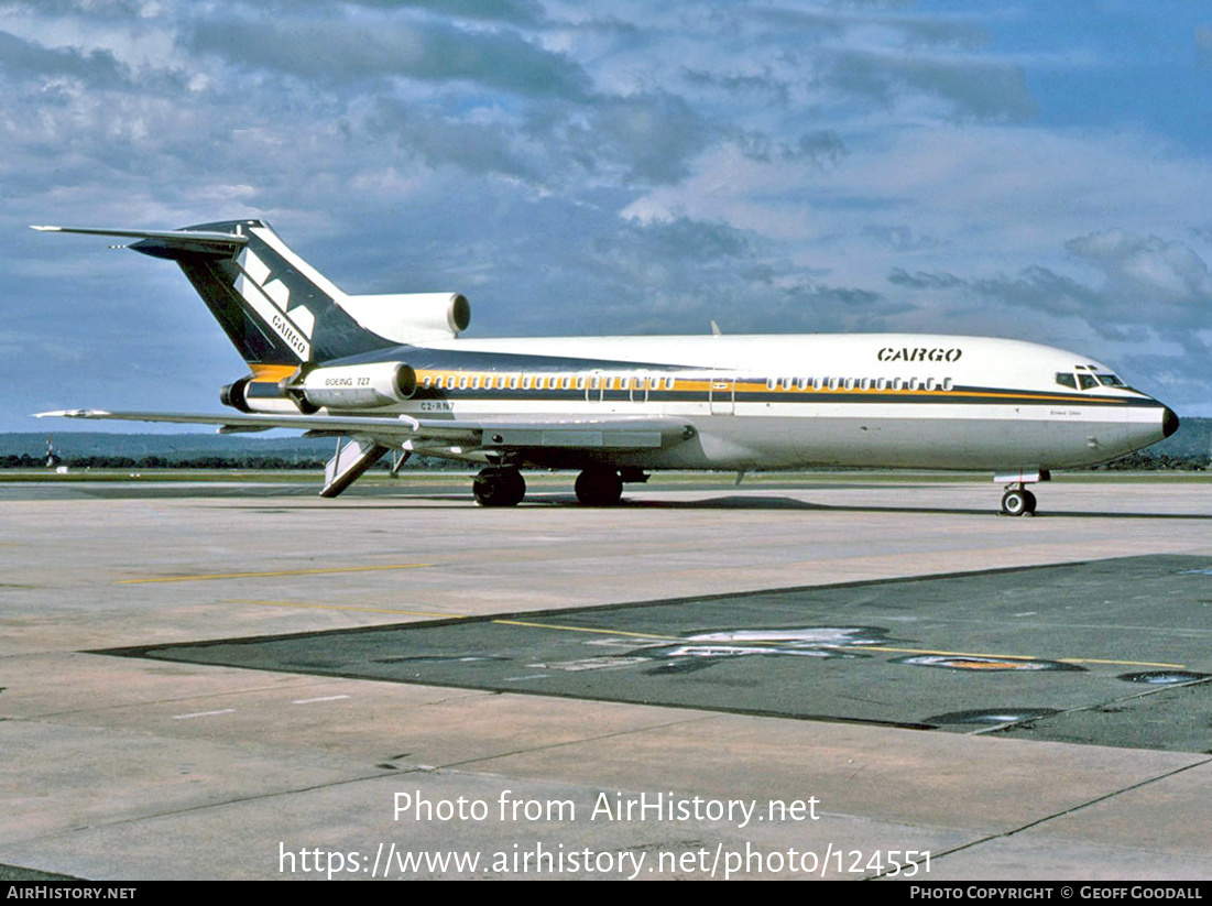 Aircraft Photo of C2-RN7 | Boeing 727-77C | Trans-Australia Airlines - TAA Cargo | AirHistory.net #124551